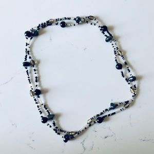 Black & White beaded necklace